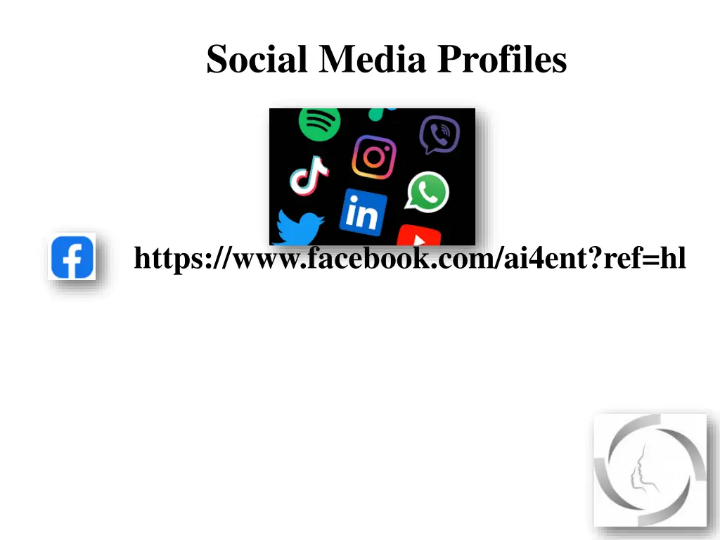 social media profiles