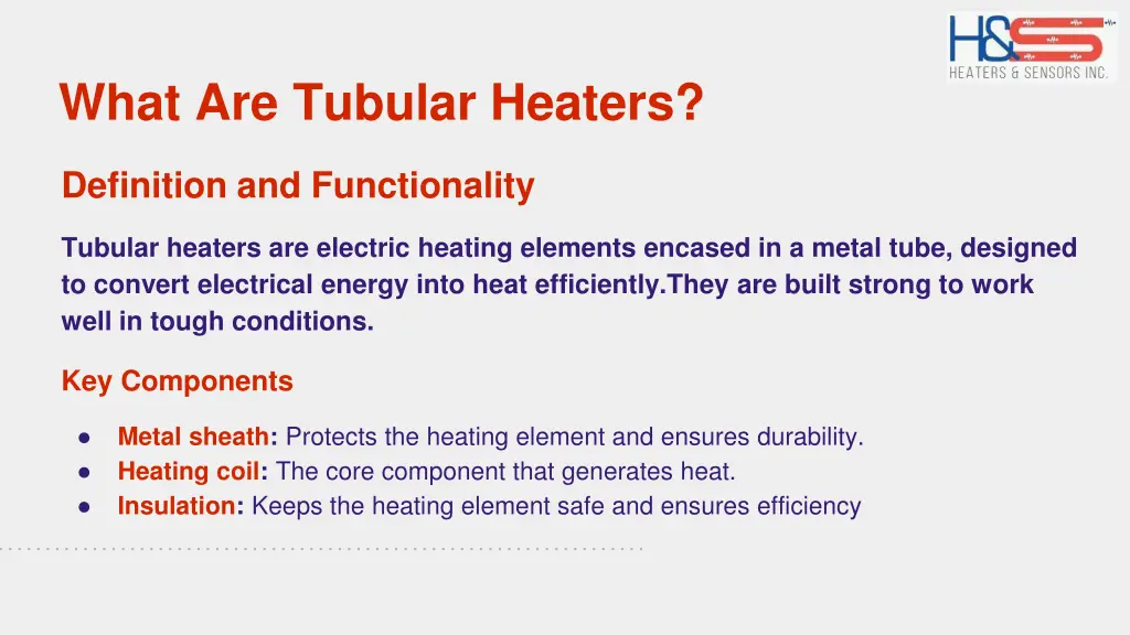 what are tubular heaters