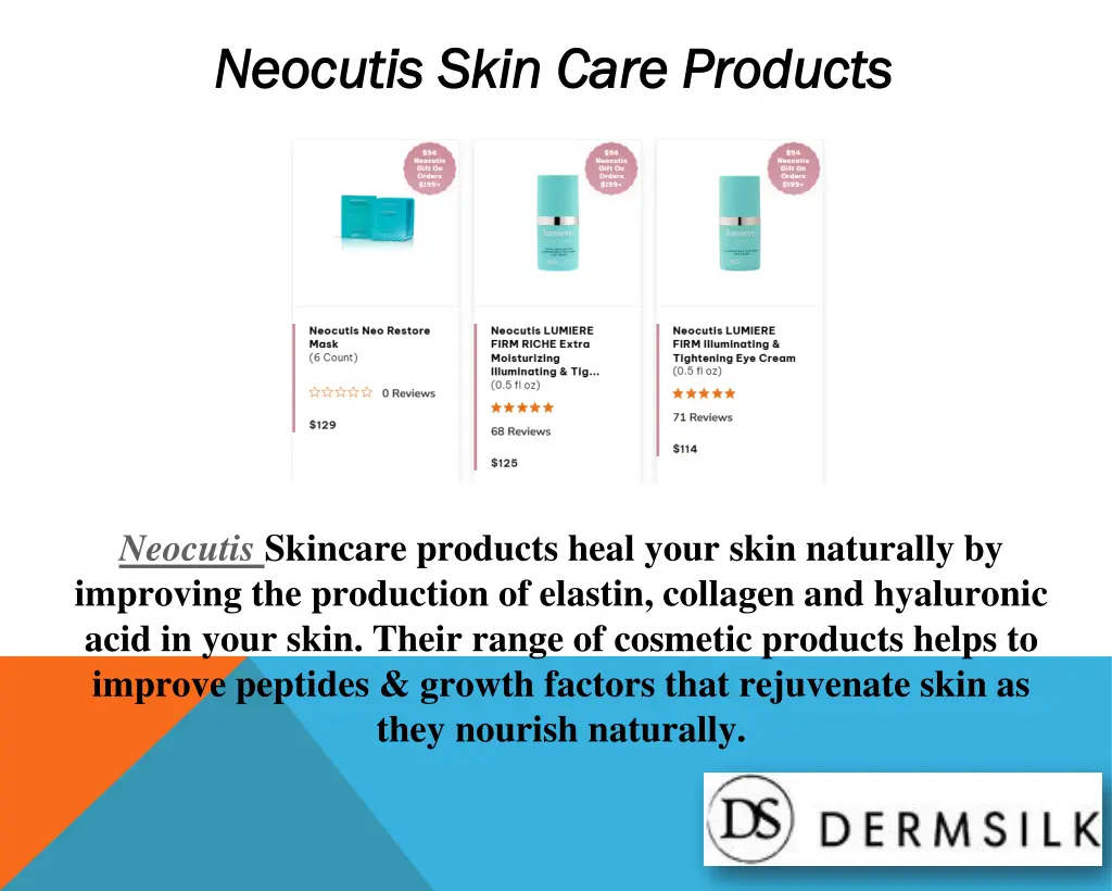 neocutis neocutis skin care products skin care