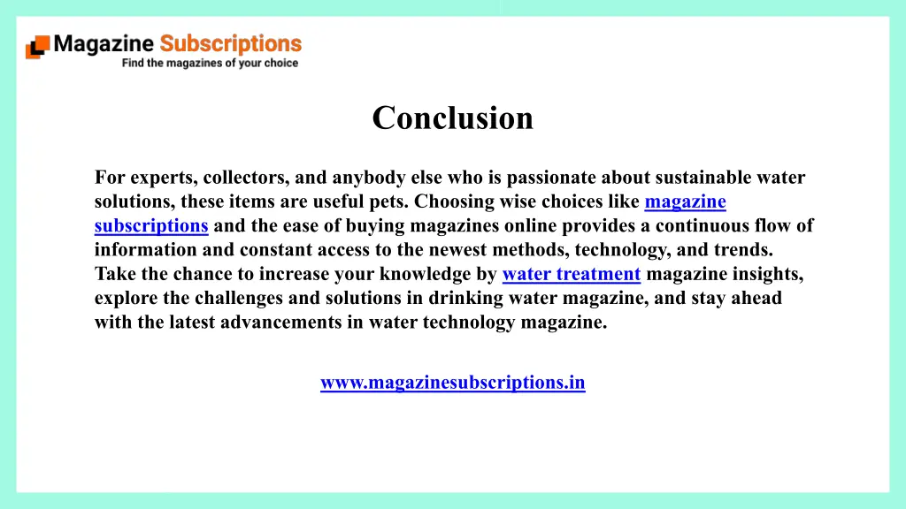 conclusion