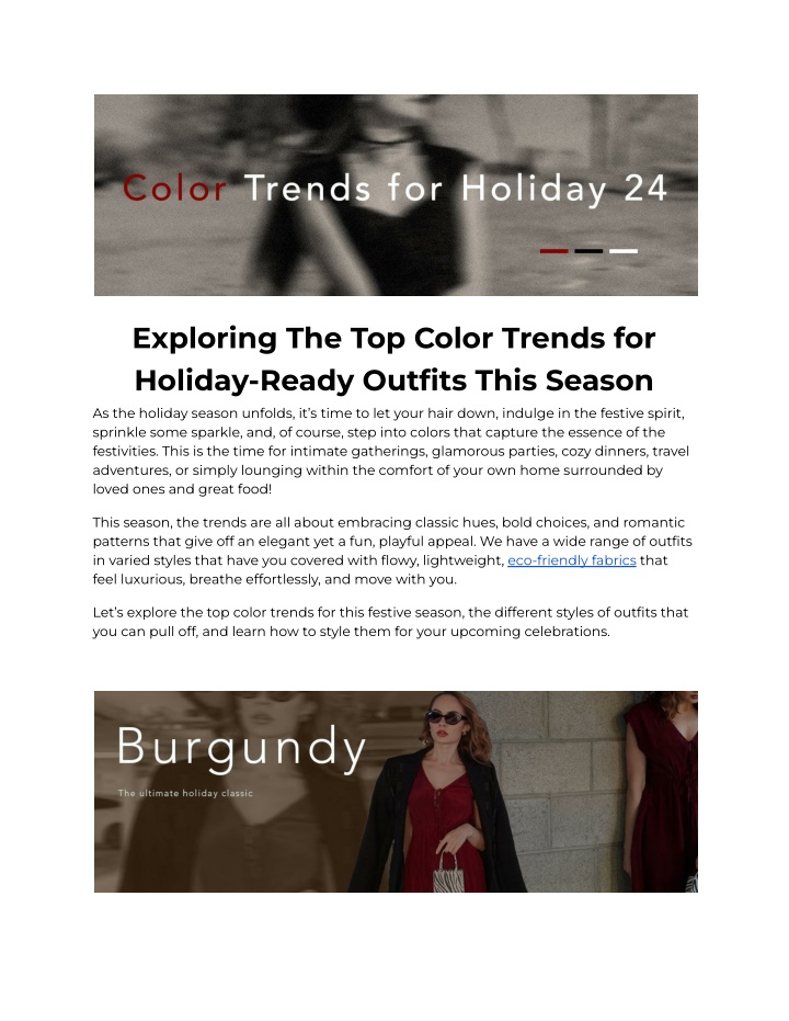 exploring the top color trends for holiday ready