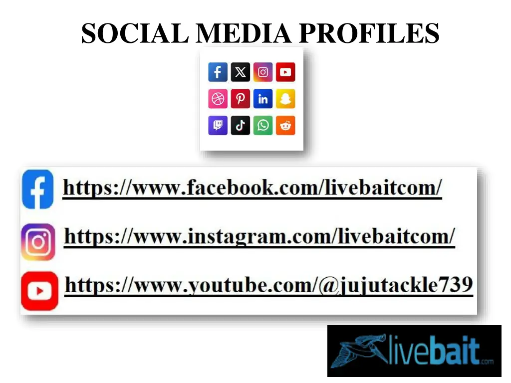 social media profiles