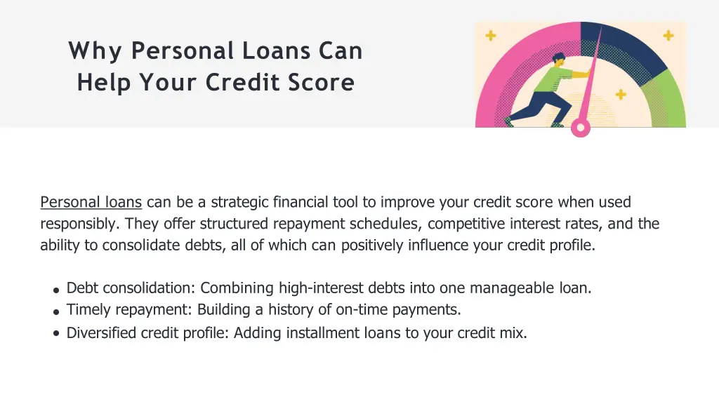 why personal loans can help your credit score