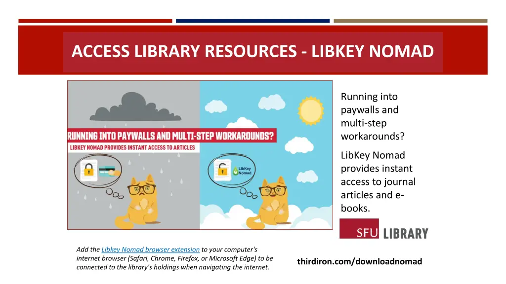 access library resources libkey nomad