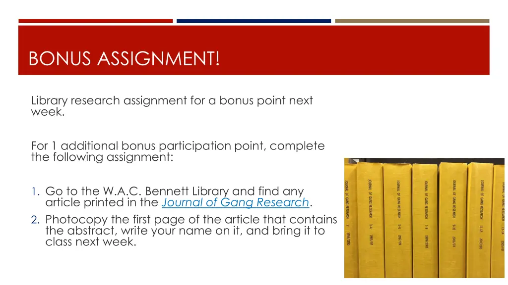 bonus assignment