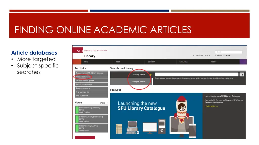 finding online academic articles