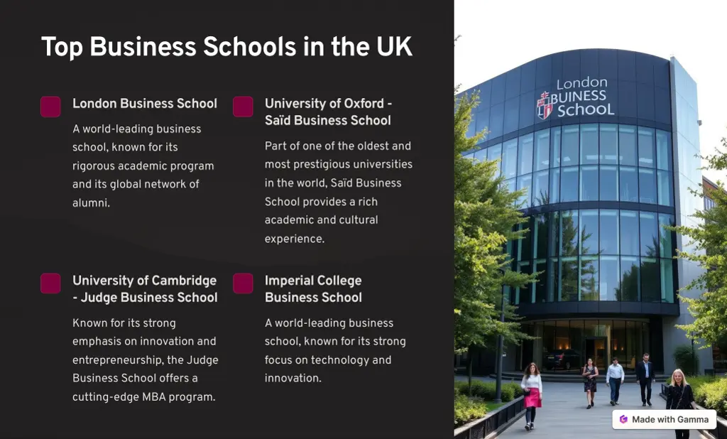 top business schools in the uk