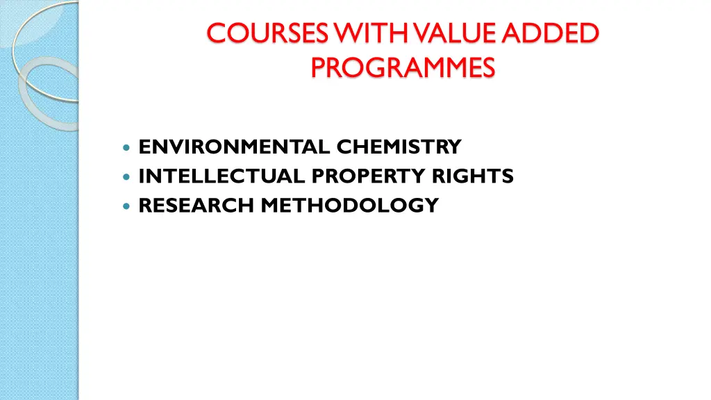 courses with value added programmes