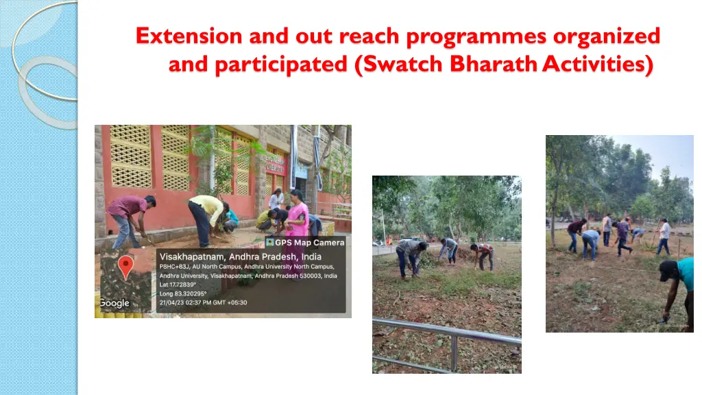 extension and out reach programmes organized