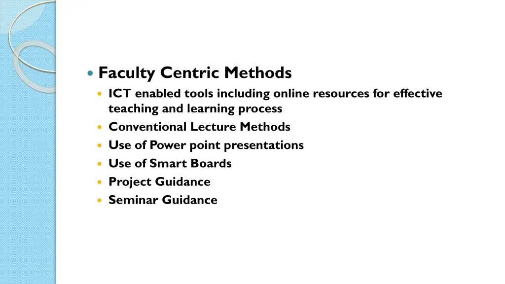 faculty centric methods ict enabled tools