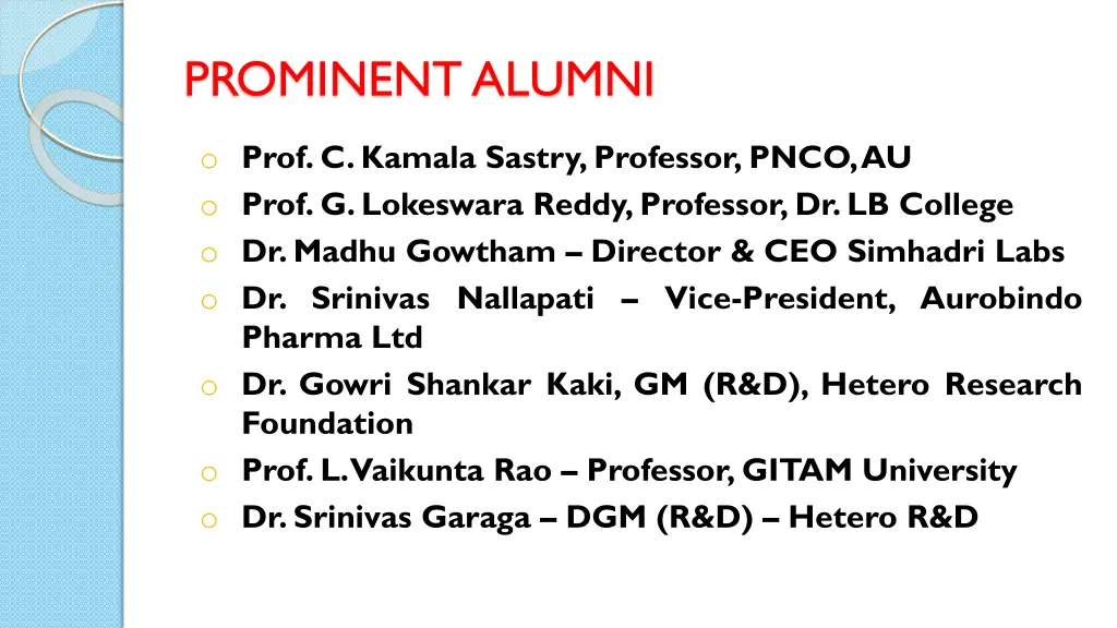 prominent alumni