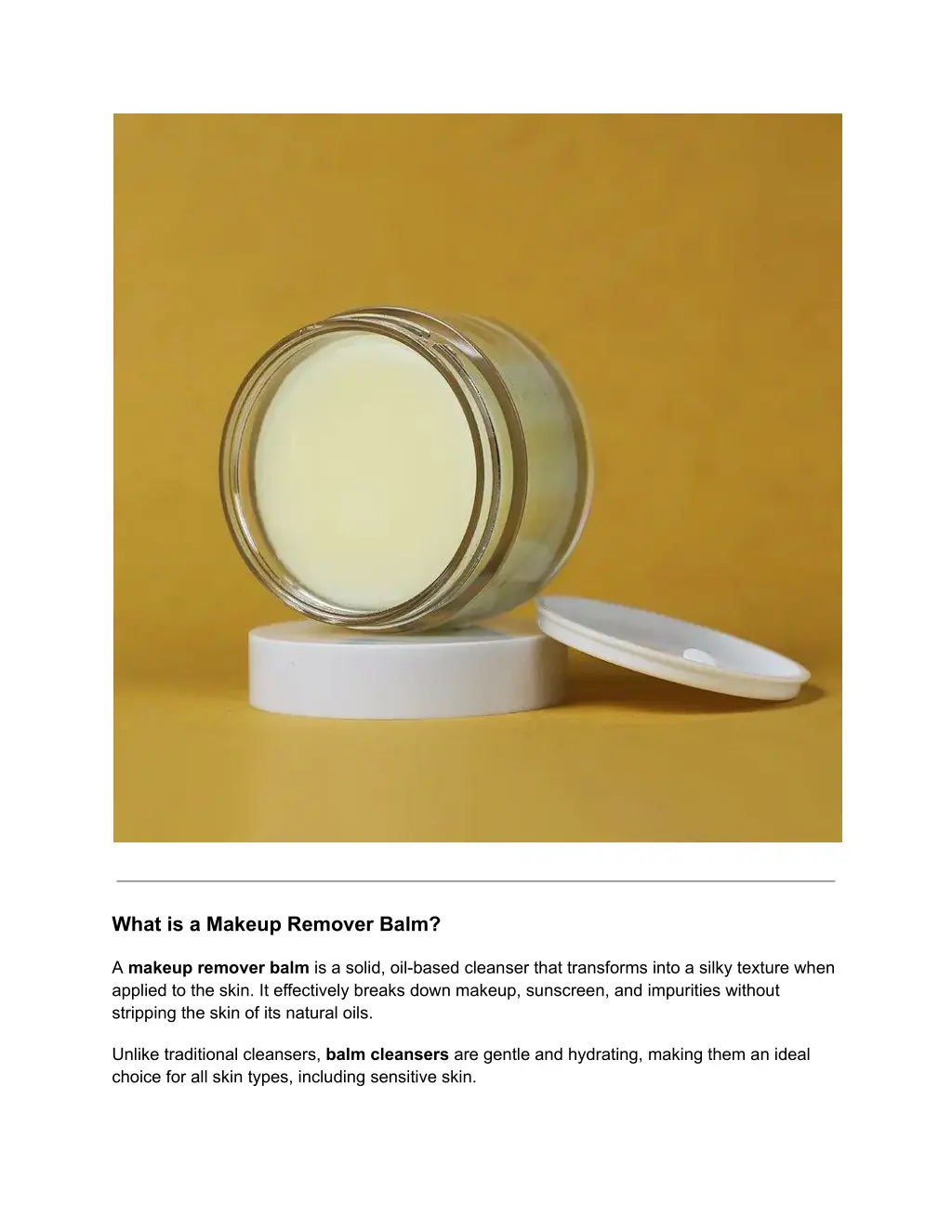 what is a makeup remover balm