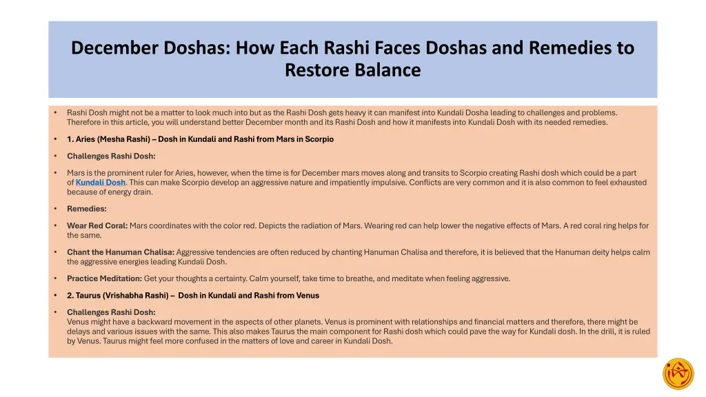 december doshas how each rashi faces doshas 1