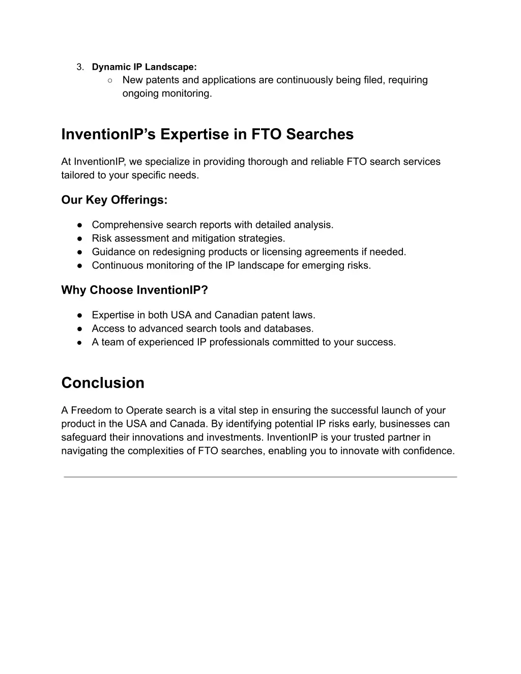 3 dynamic ip landscape new patents