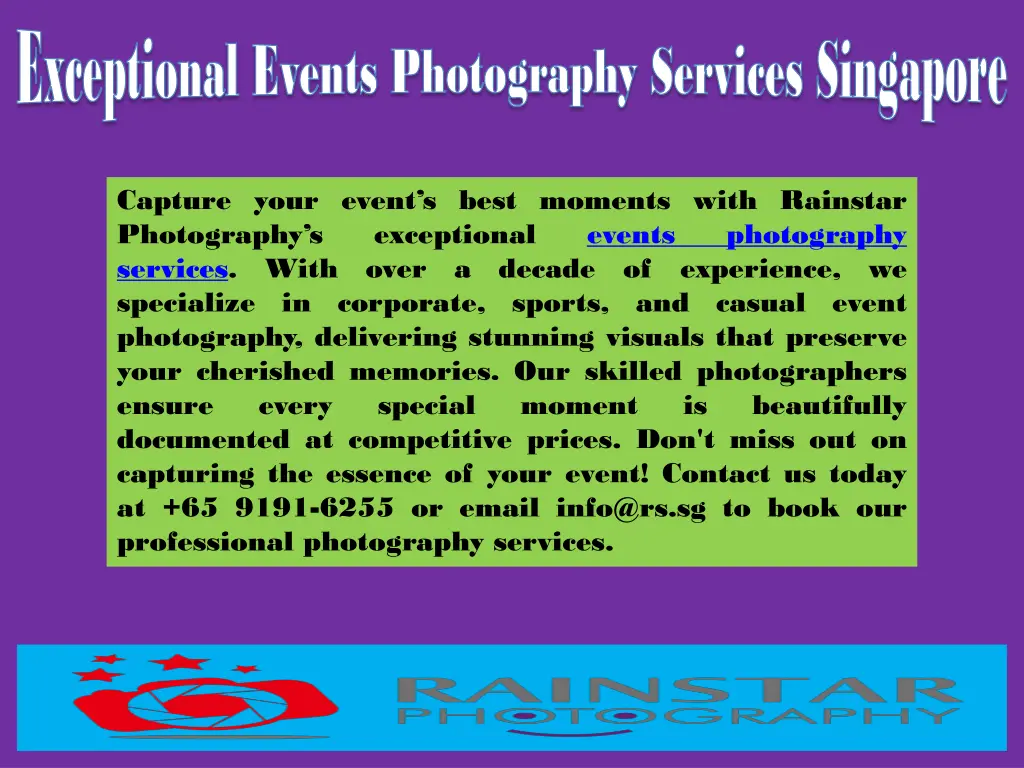 exceptional events photography services singapore 3