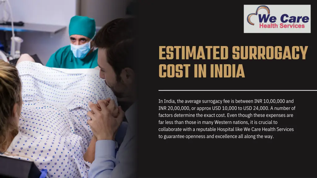 estimated surrogacy cost in india