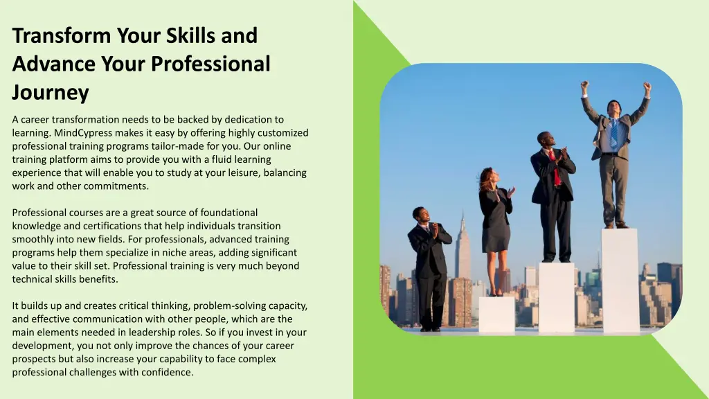 transform your skills and advance your