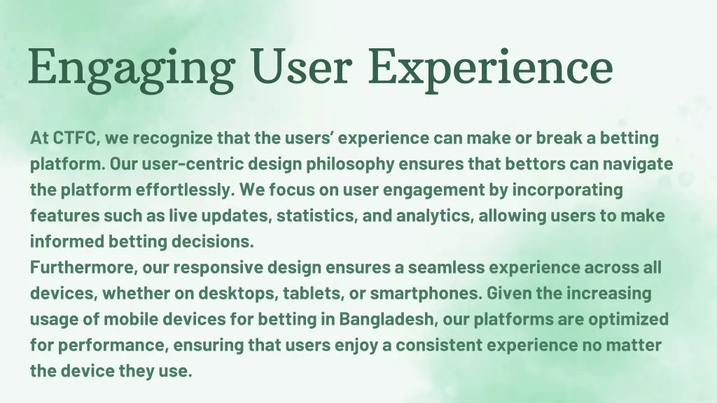 engaging user experience