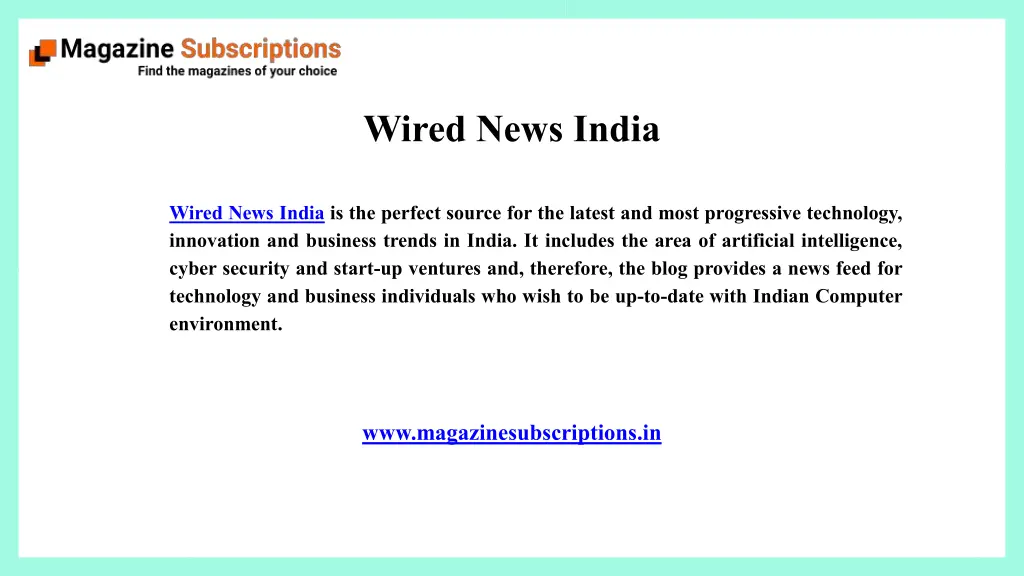 wired news india