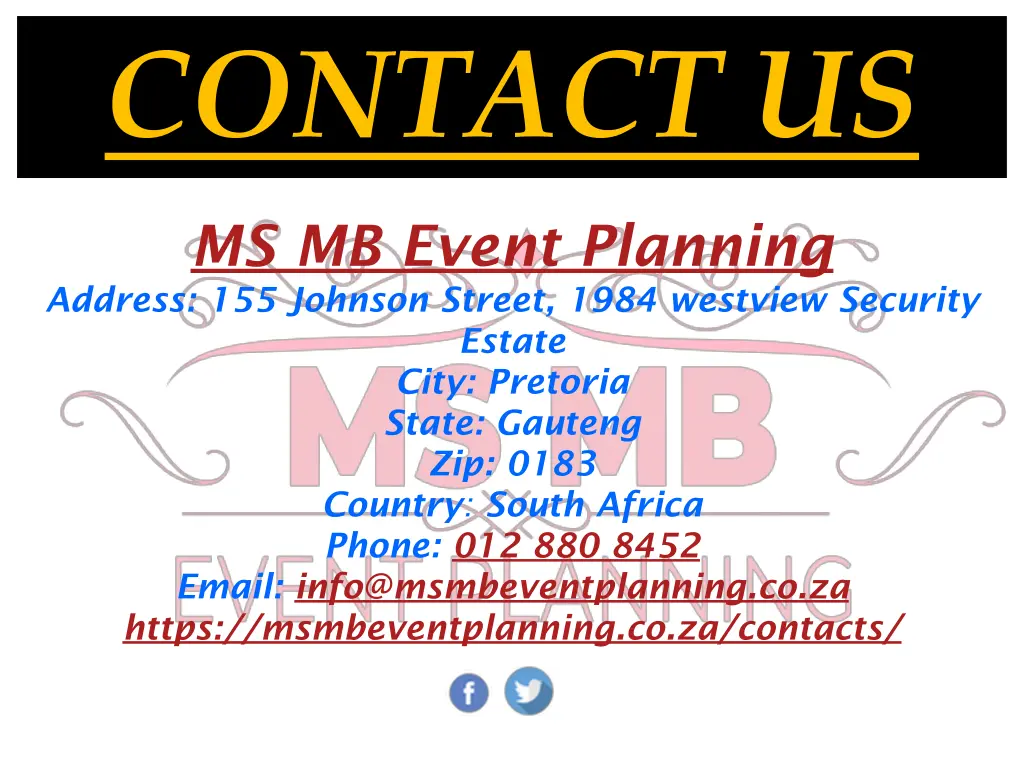 contact us