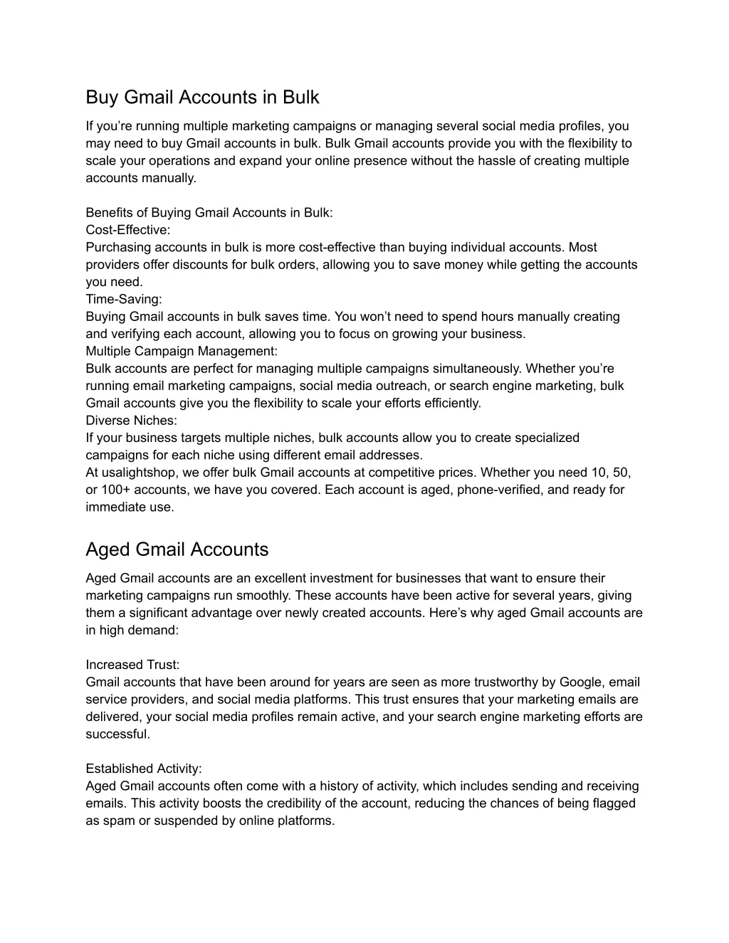 buy gmail accounts in bulk