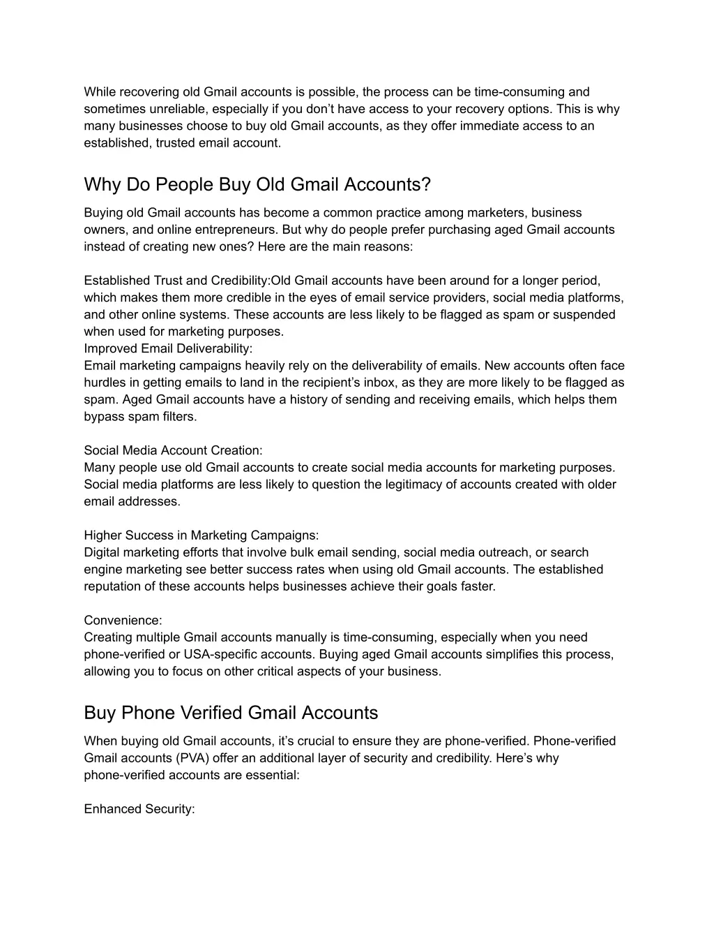 while recovering old gmail accounts is possible