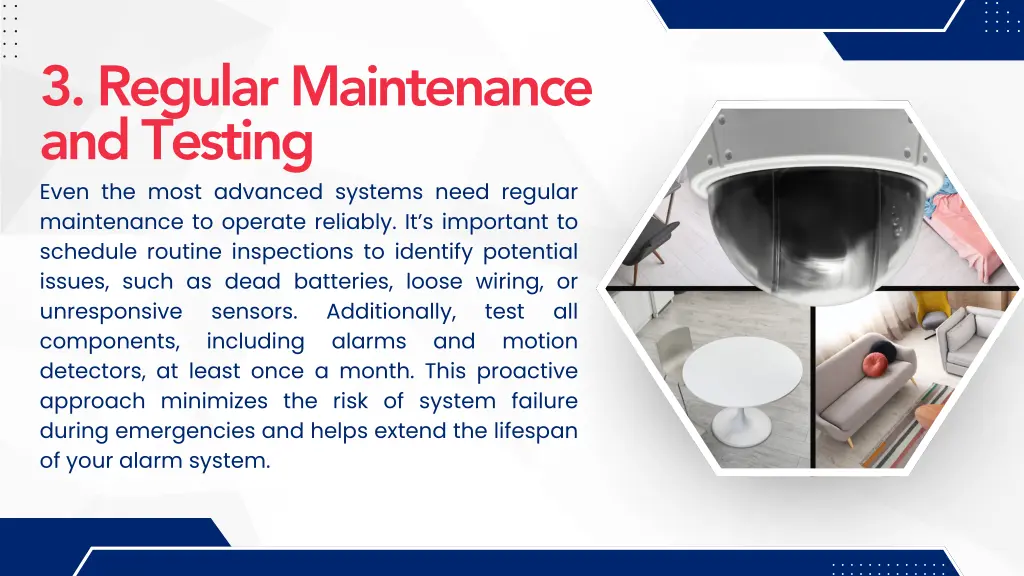 3 regular maintenance and testing