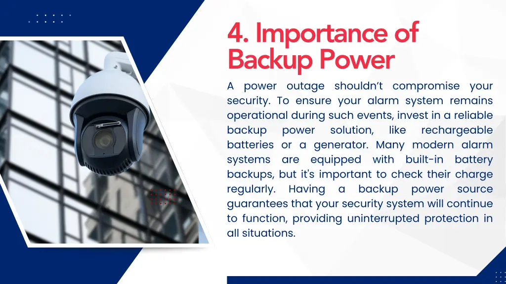 4 importance of backup power