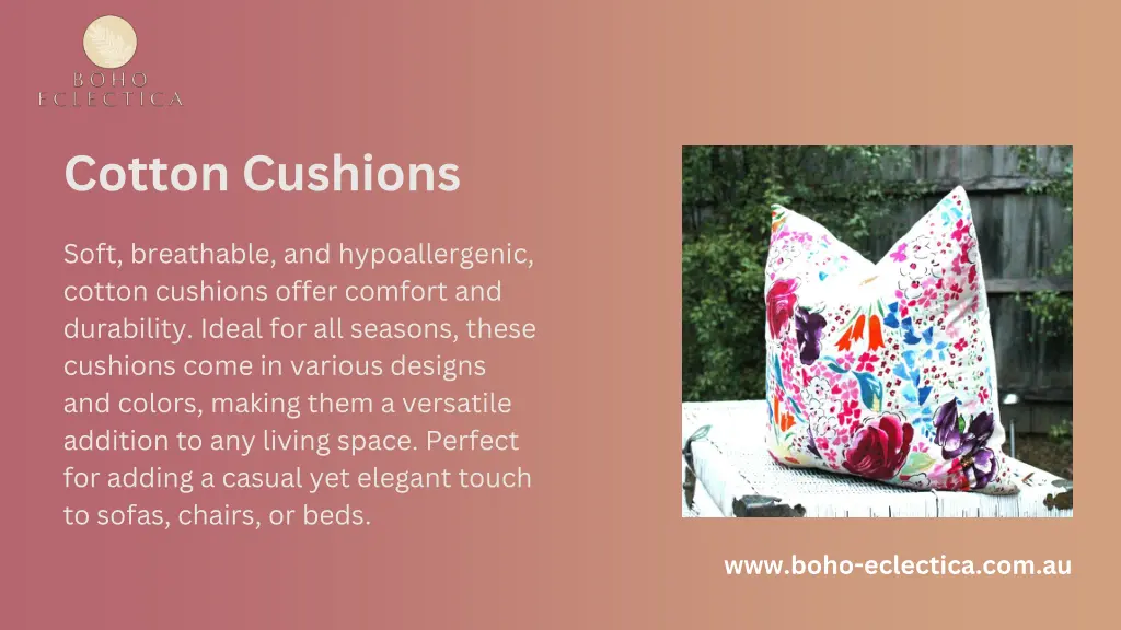 cotton cushions