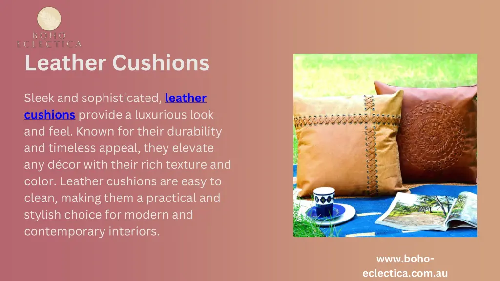 leather cushions