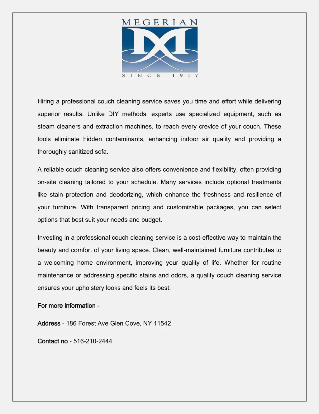 hiring a professional couch cleaning service