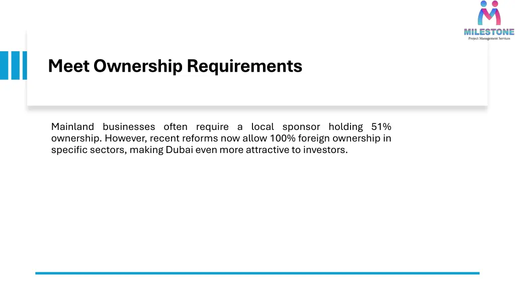 meet ownership requirements