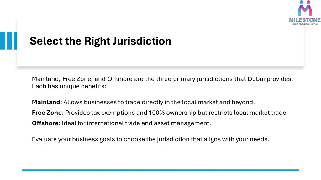 select the right jurisdiction