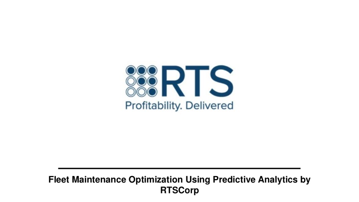 fleet maintenance optimization using predictive