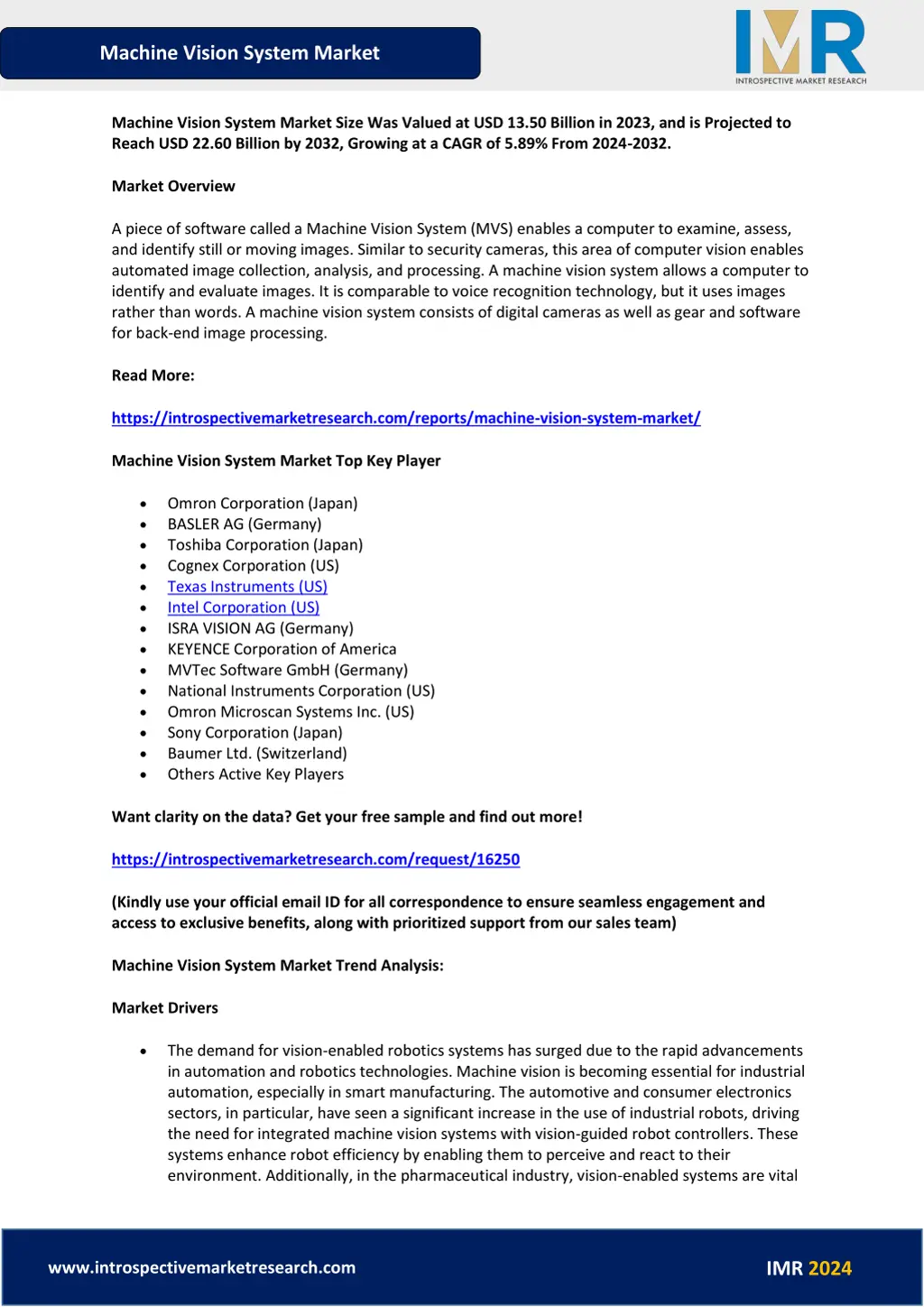 machine vision system market 1