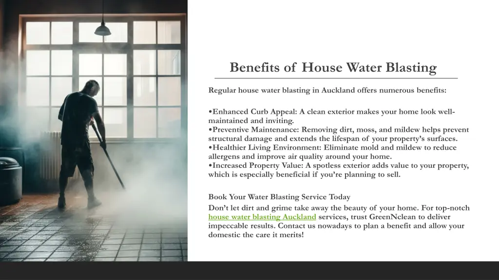 benefits of house water blasting