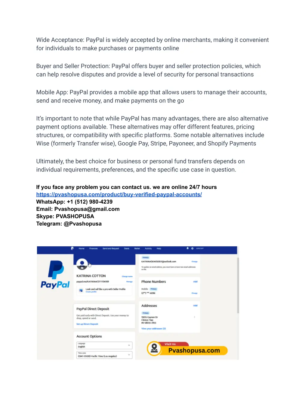 wide acceptance paypal is widely accepted