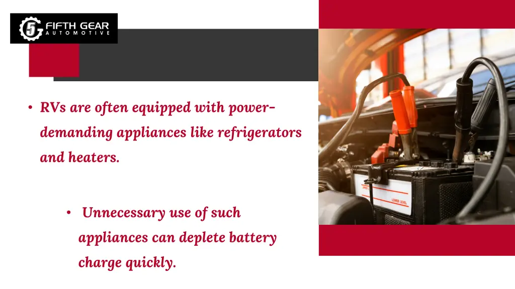 rvs are often equipped with power demanding