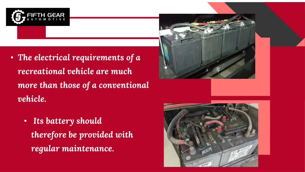 the electrical requirements of a recreational