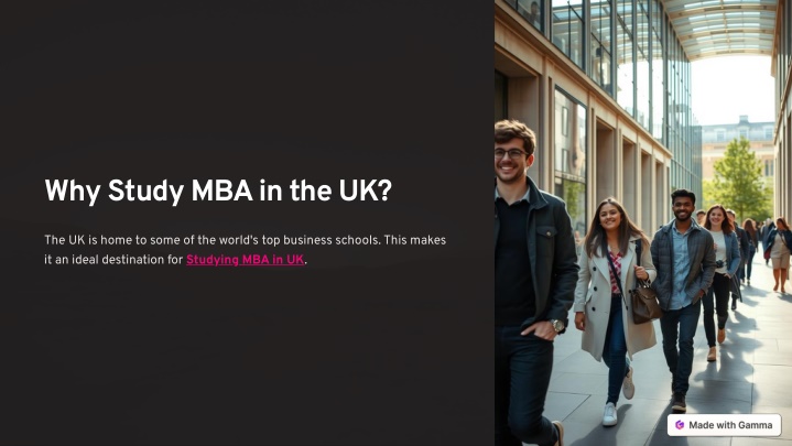 why study mba in the uk