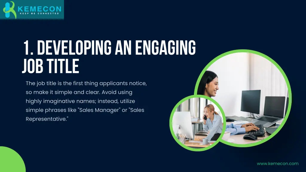 1 developing an engaging job title