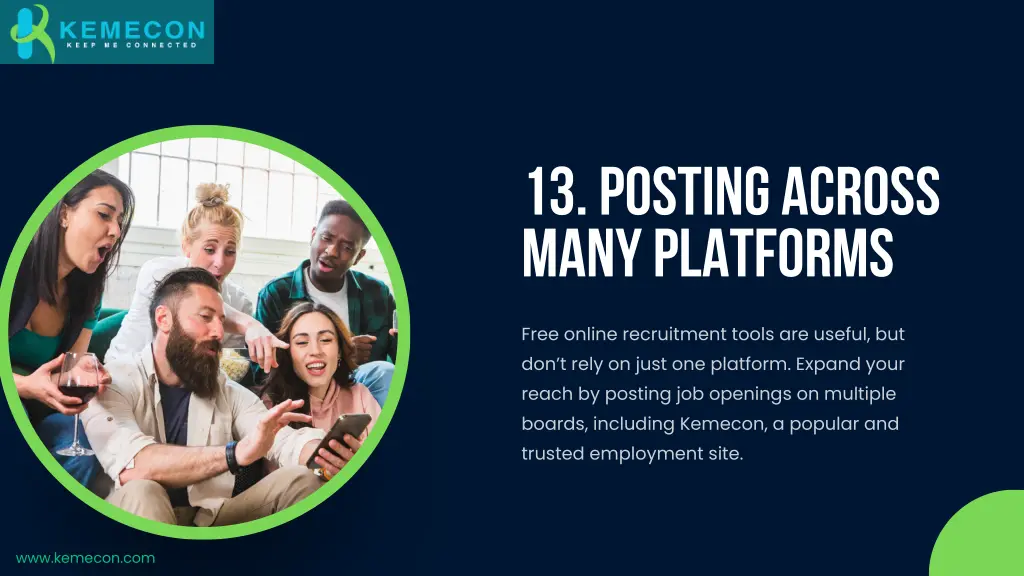 13 posting across many platforms