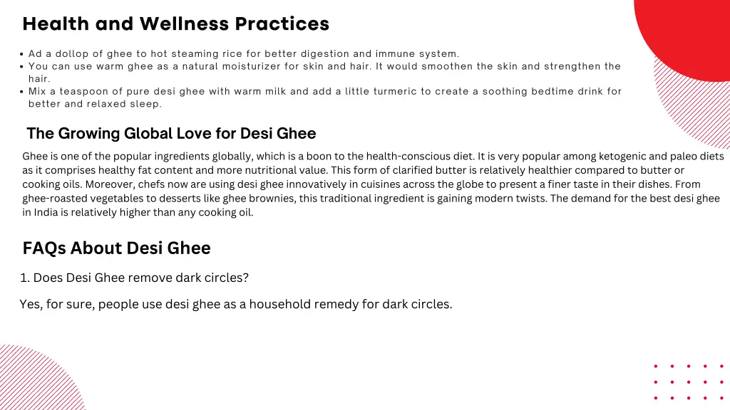 health and wellness practices