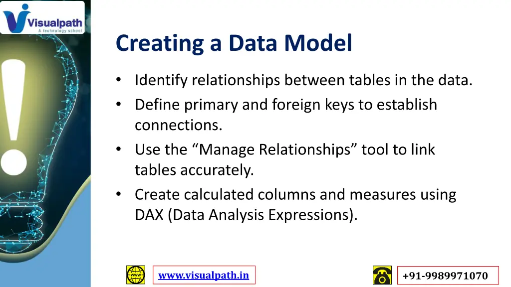 creating a data model