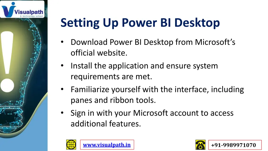 setting up power bi desktop