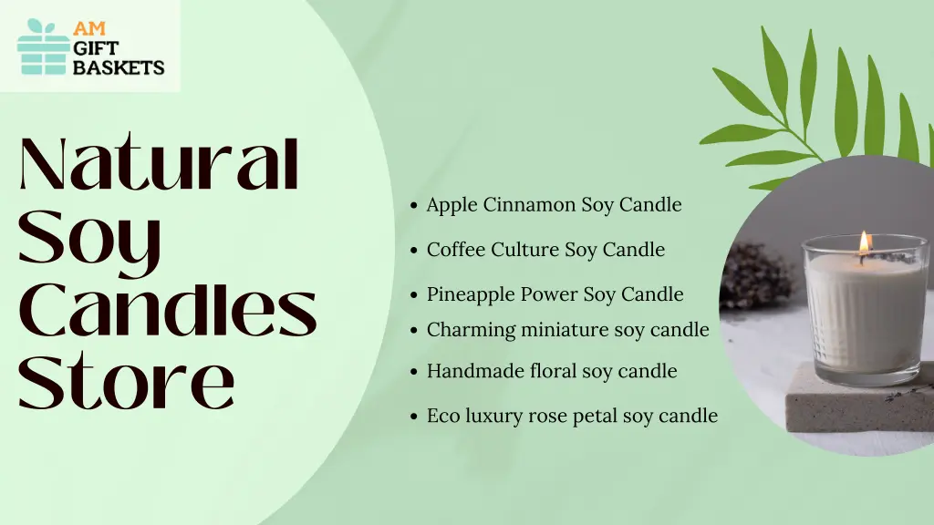 natural soy candles store