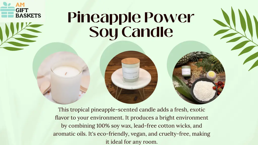 pineapple power soy candle