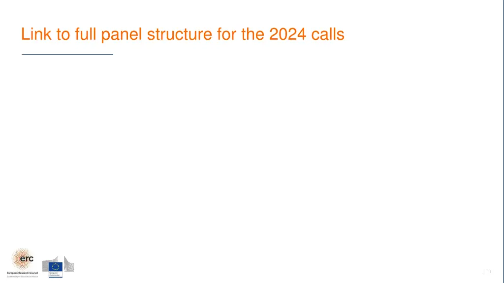 link to full panel structure for the 2024 calls