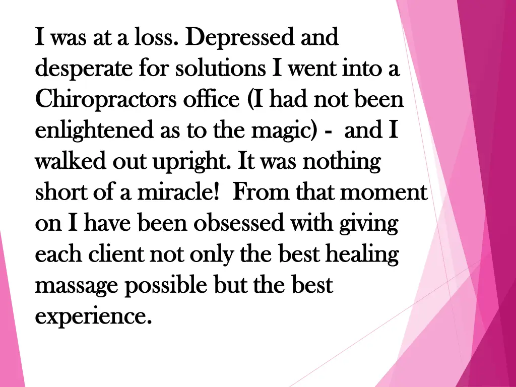 i was at a loss depressed and i was at a loss