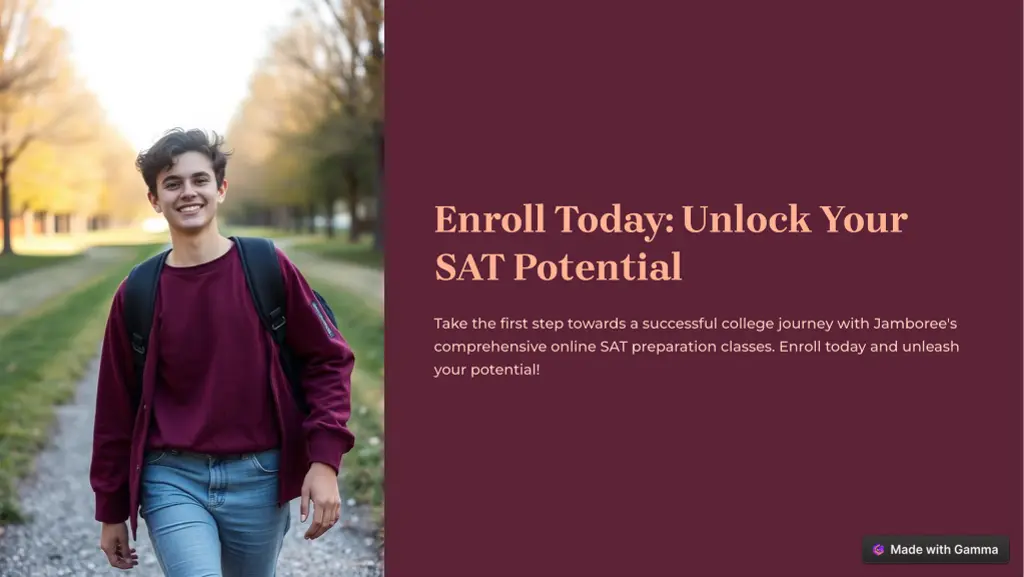 enroll today unlock your sat potential